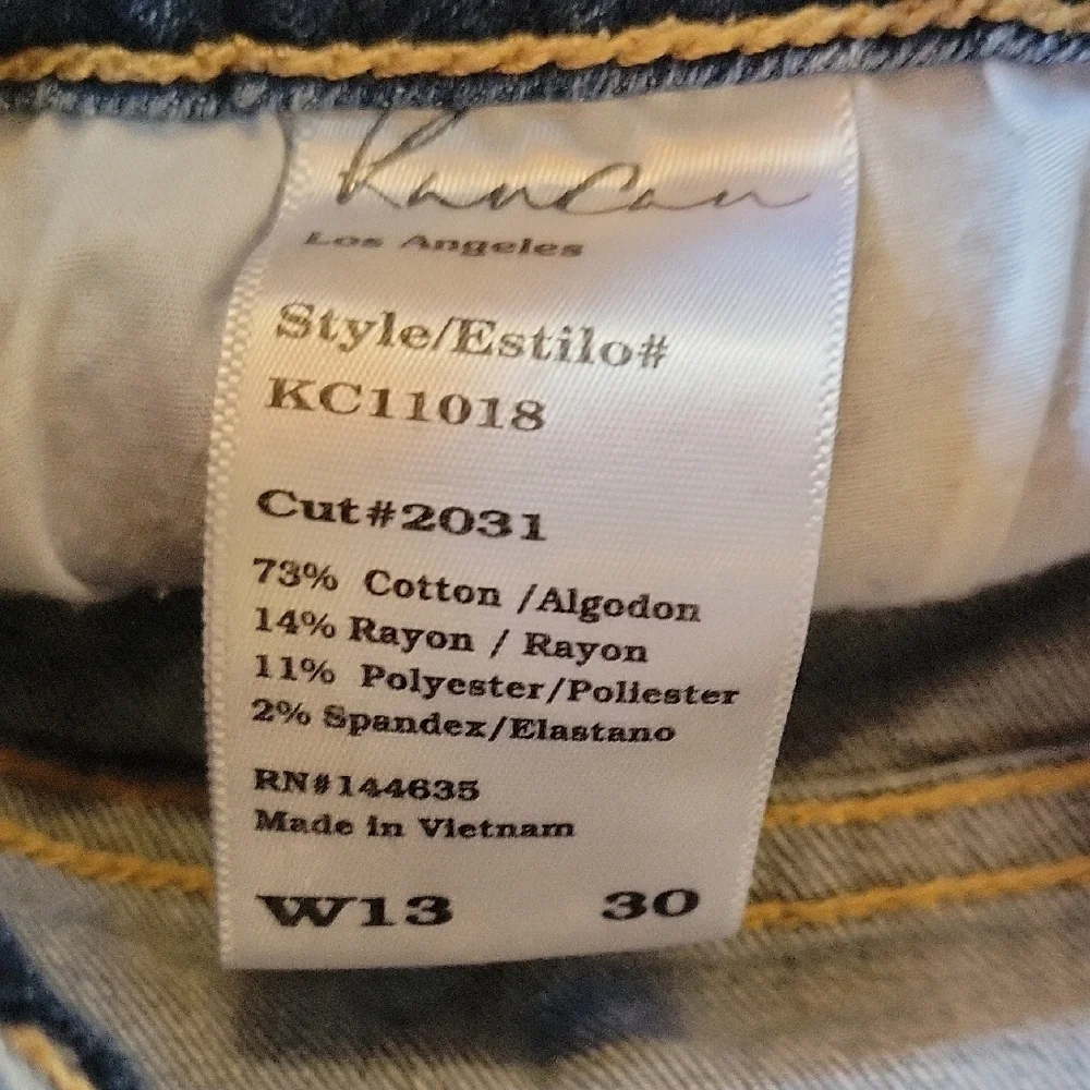 KanCan Mid Rise Skinny Denim Jeans Distressed Cotton Stretch Size 30 - Picture 3 of 11